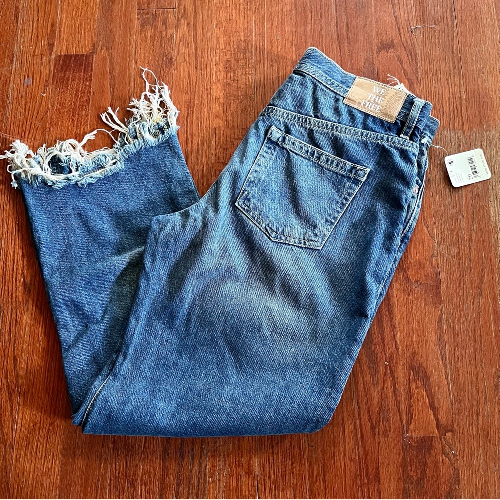 Free people Maggie mid rise straight leg jeans
